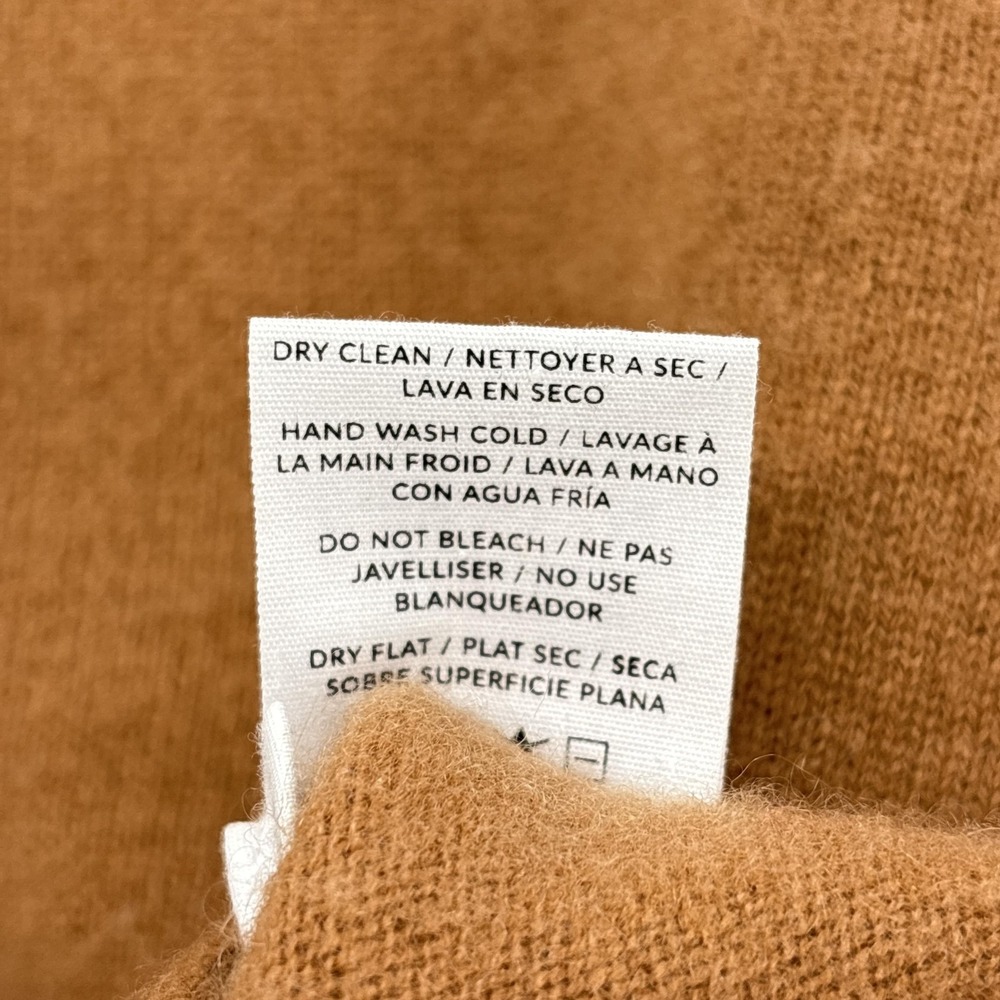 Naadam Sweater Womens Medium Brown 100% Cashmere Crewneck Raglan Knit Pullover - Picture 7 of 12